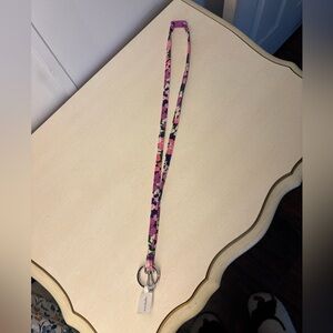 Vera Bradley Pink and Purple Lanyard